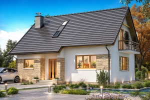 Projekt domu BW-49 wariant 12 bez garażu