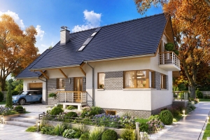 Projekt domu BW-36 wariant 14 podpiwniczony